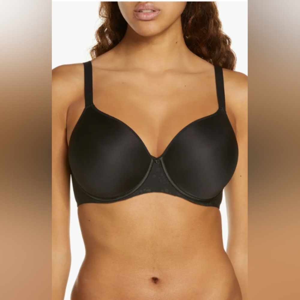 Chantelle Comfort Chick Back Smoothing T-shirt Brae Black New No Tag - Picture 2 of 9